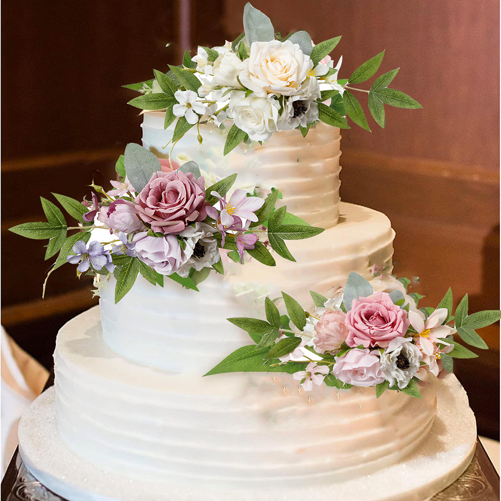 Yannew Pre-made Pink White Cak - Wedding Supply Rentals recension och pris
