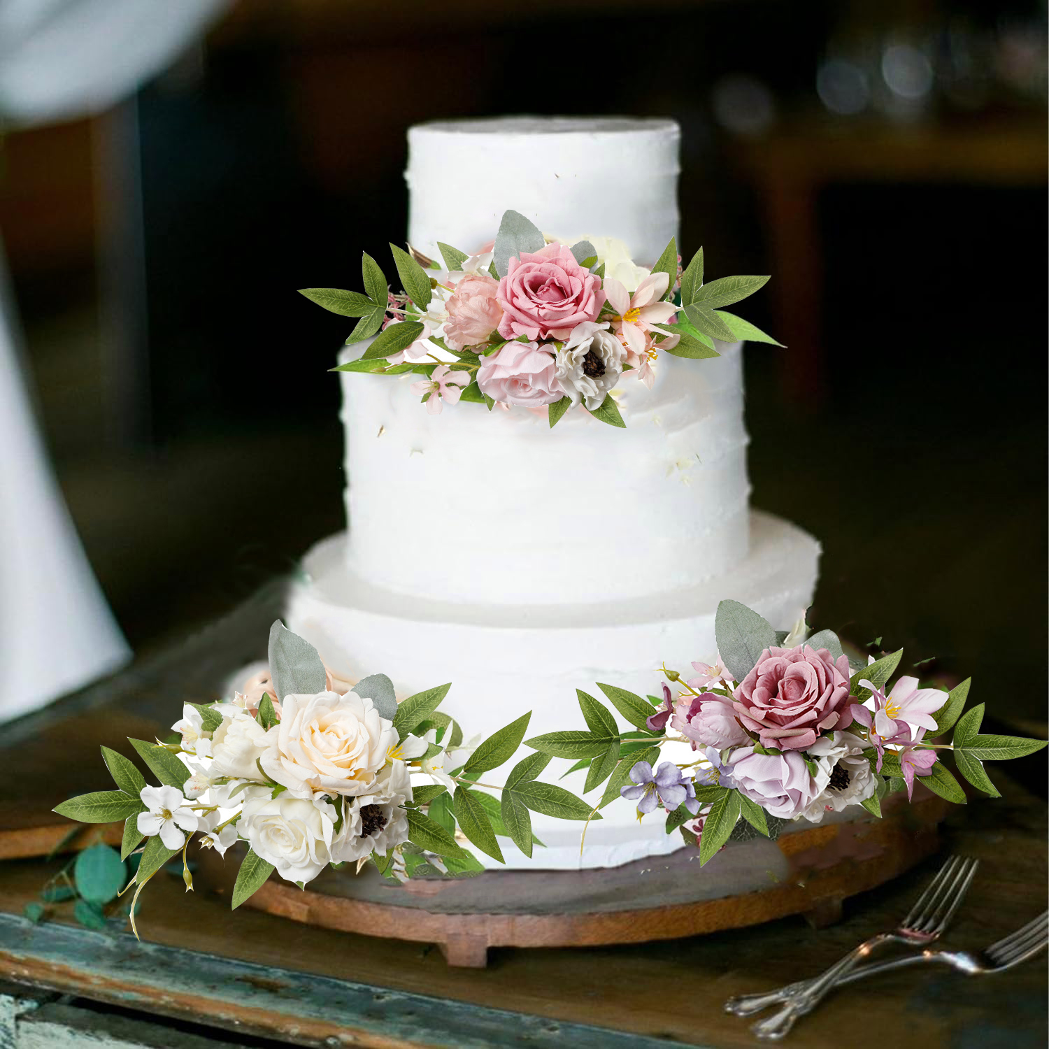 Yannew Pre-made Pink White Cak - Wedding Supply Rentals recension och pris