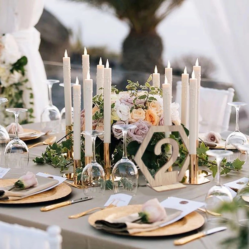 10pcs Wooden Table Number Sign - Wedding Supply Rentals recension och pris