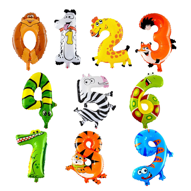 1-50pcs 16inch Jungle Animal B - Wedding Supply Wholesale recension och pris